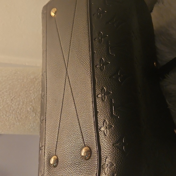 Louis Vuitton Black Embossed Leather Satche, Excellent Condition - Picture 8 of 12